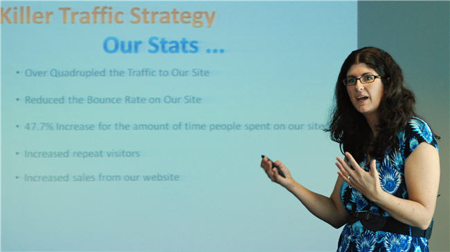 Kim Baird speaking at Business Breakthrough Intensive in February 2012