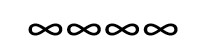 Infinity symbols in a line as a line separator
