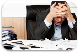 Business owner feeling stressed and overwhelmed